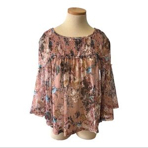 Anthropologie Akemi + Kin Floral top, XS